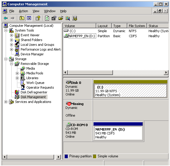 Настроить raid windows server 2003