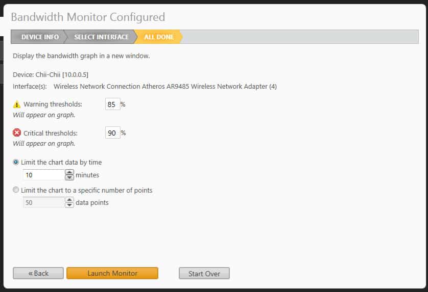 bandwidth monitoring software