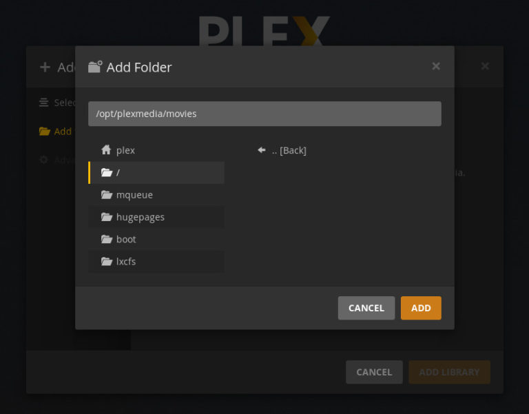 plex media server ubuntu path