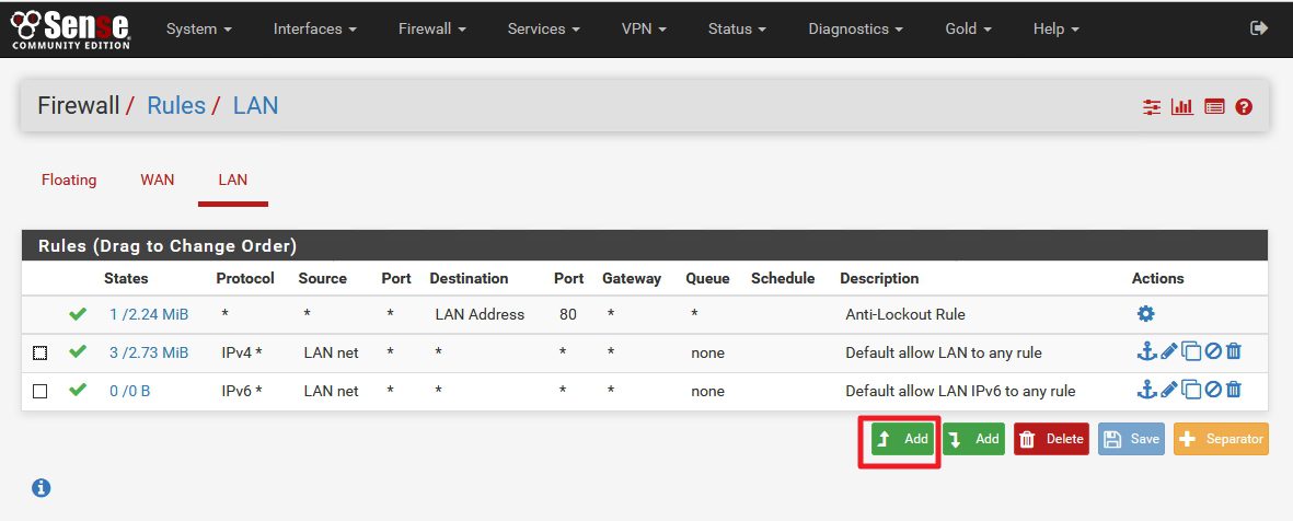 opnsense firewall rules