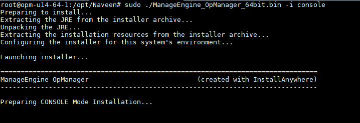 install manageengine on linux